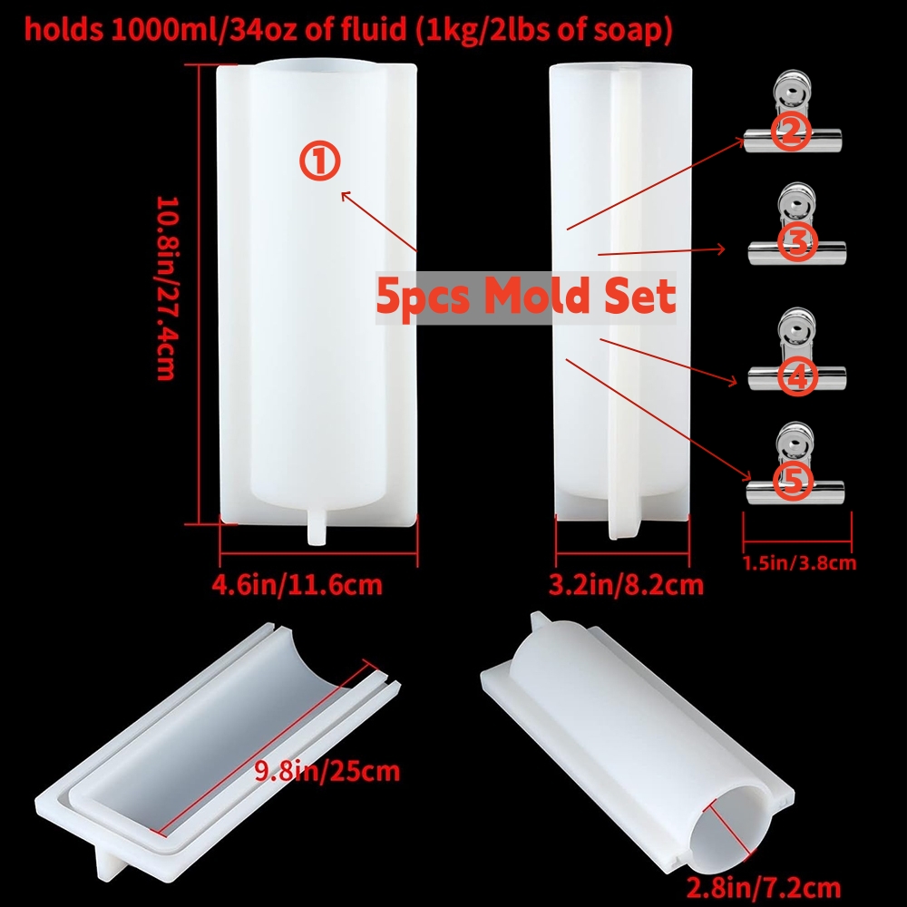 Big Cylinder Tube Soap Mold wi - Candle Supplies In Bulk review and price