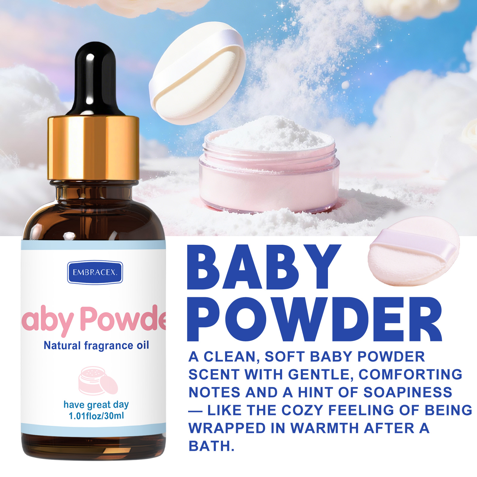 30ml Baby Powder Fragrance Oil - Candle Making Supplies Fragrance Oils review and price